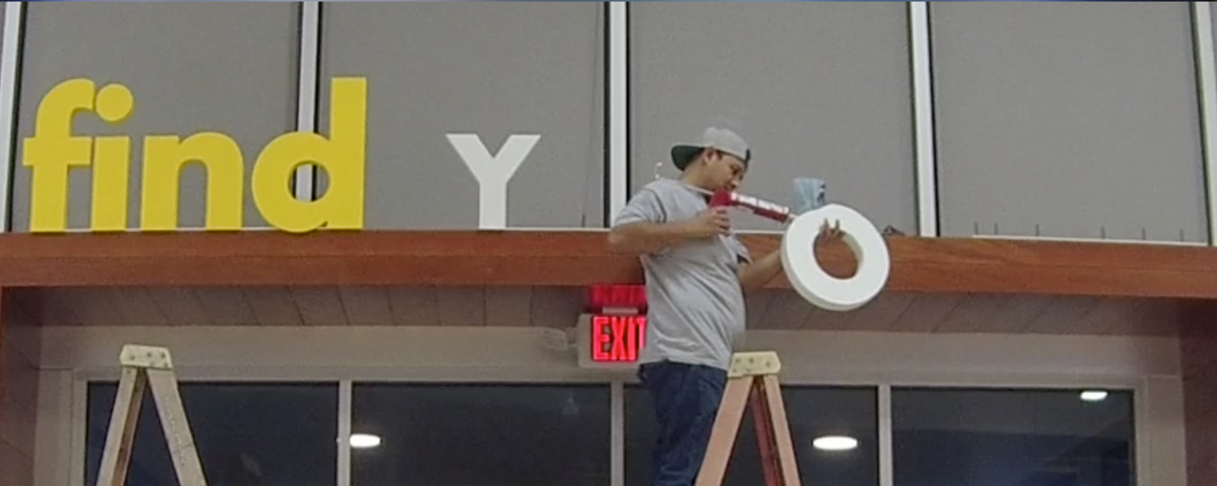 3D Letter Install